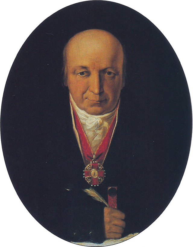 „Портрет на Александър Андреевич Баранов” от Михаил Тихонов, 1818 г., Исторически музей в Москва - Русия не позволява да се махне паметник на руски търговец-робовладелец в Аляска