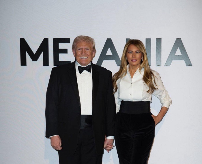 Доналд и Мелания Тръмп на премиерата на документалния филм „Мелания“. Снимка: Melania Trump/Facebook - САЩ преименуват ИИ – и една европейска държава празнува
